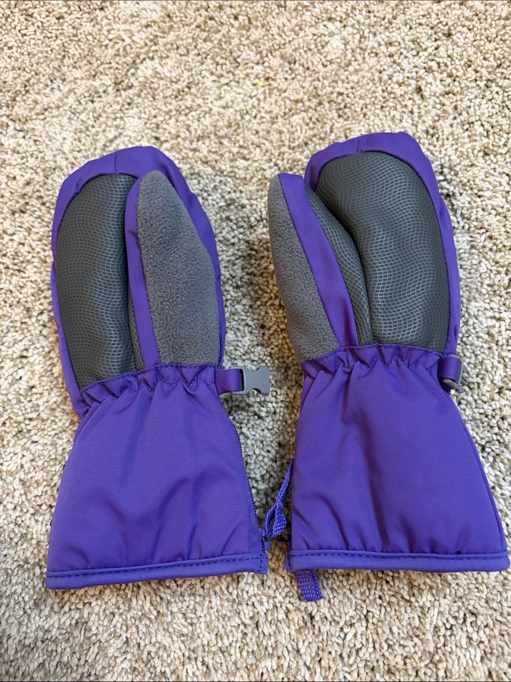 Head Kids Purple Mittens with Pink Accent